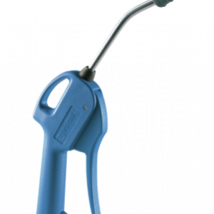 BLUE COMPOSITE BLOW GUN, METAL NOZZLE W/RUBBER TIP