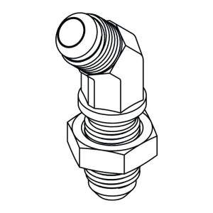 12MJ BULKHEAD UNION 45 W/LN