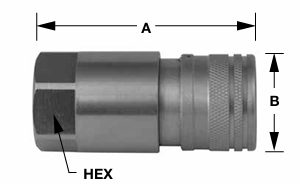 1" FEMALE FLAT FACE COUPLER X 1'' NPTF