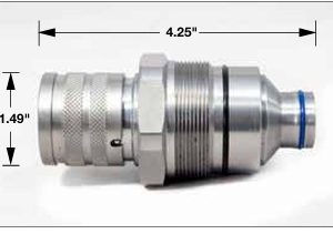 FLAT FACE FEMALE COUPLER FOR 4BD4FH FASTER BLOCK