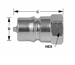 3/8'' ISO-B MALE PLUG X #6 SAE