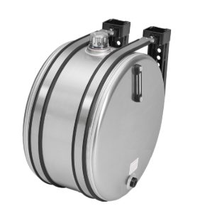 25 GALLON ALLUMINUM SADDLE MOUNT TANK W/SS STRAPS