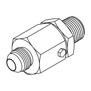 8 Male JIC to 1/2"Male NPT  LIVE SWIVEL