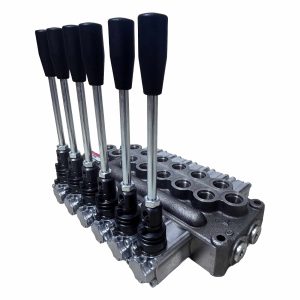 6 SPOOL 4 WAY SPRING CENTER CYLINDER  VALVE