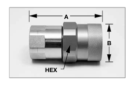 1/2" FEMALE FLAT FACE X 1/2"NPT