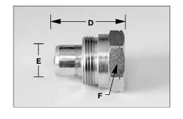 1/4'' MALE SCREW CONNECT PLUG X 1/4'' NPTF