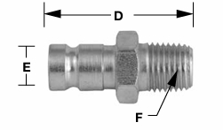 MALE DIAGNOSTIC PLUG/ 1/4" MALE NPT