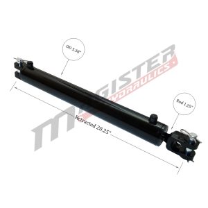 3" bore x 8" ASAE stroke ag clevis hydraulic cylinder