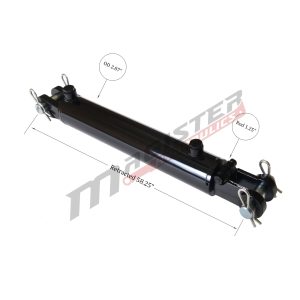 2.5" bore x 48" stroke clevis hydraulic cylinder