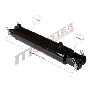3.5" Bore x 16" stroke clevis hydraulic cylinder
