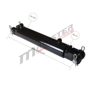 3" Bore X 12" Stroke Welded Clevis Cylinder