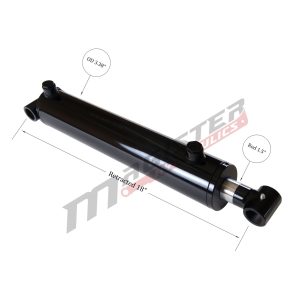 3" bore x 10" stroke cross tube hydraulic cylinder