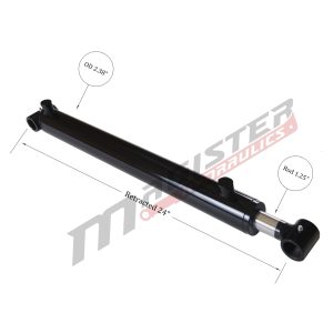 2" bore x 16" stroke crosstube hydraulic cylinder